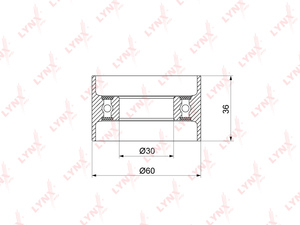 Ролик натяжного механизма / ГРМ LYNXauto PB-1315. Для: HYUNDAI Хендаи Santa Fe(Санта фе)(CM / SM) 2.7 05> / Grandeur 2.7 06>, KIA КИА Carnival(Карнивал) III 2.7 06> / Magentis(Маджентис) 2.7 05> / Opirus 2.7 03>, фото 1