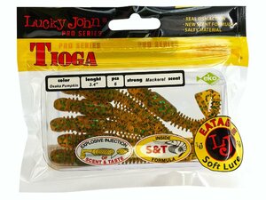 Виброхвосты съедобные LJ Pro Series TIOGA 3.4in (08.64)/PA19 6шт., фото 4