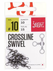 Вертлюги трехстор. LJ Pro Series CROSSLINE SWIVEL 010 10шт., фото 2