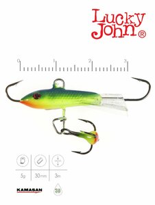 Балансир Lucky John CLASSIC 3 с тр. 30мм/29 блистер, фото 3
