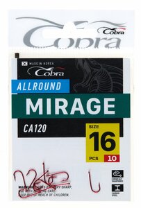 Крючки Cobra Allround MIRAGE сер. CA120 разм. 016 10шт., фото 6
