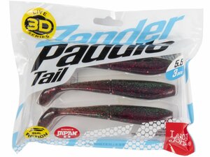 Виброхвосты LJ 3D Series ZANDER PADDLE TAIL 5.5in (14.00)/Z14 3шт., фото 4