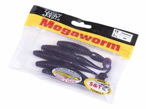 Виброхвосты съедоб. искусст. LJ Pro Series MegaWorm 4,0in (10,16)/S63 5шт., фото 4