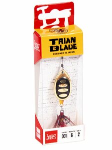 Блесна вращающаяся Lucky John TRIAN BLADE ROUND 06.0г 001, фото 3