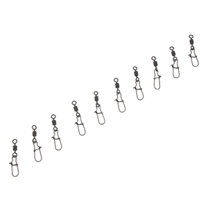 Вертлюг с застежкой Namazu Pro ROLLING RIBBED SWIVEL WITH NICE SNAP, цв. Carbon, р. 6, test-27 кг, к, фото 5