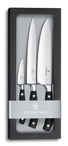 Набор Victorinox кухонный в подарочной упаковке, 3 предмета, лезвие прямое, черный (7.7243.3), фото 1