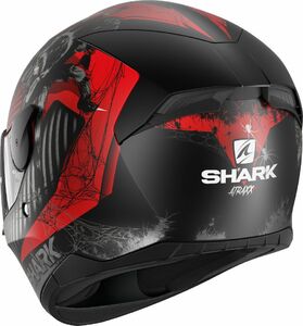 Шлем SHARK D-SKWAL 2 ATRAXX MAT матовый Black/Red M, фото 4