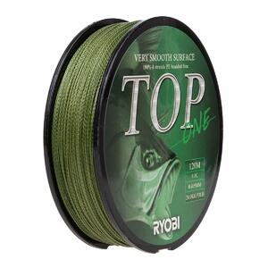 Шнур TOP PE4X-120M 6,0/d-0.405mm Dark green Ryobi, фото 4