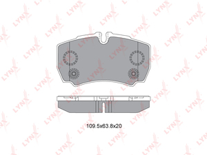 Колодки тормозные задние LYNXauto BD-3035. Для: Ford, Форд, Transit(Транзит) 2.2D-3.2D 06>, IVECO, ИВЕКО, Daily(Дэйли) 06>., фото 2