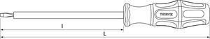 Thorvik SDLI817 Отвертка стержневая диэлектрическая шлицевая VDE 1000V, SL8x175 мм, фото 2