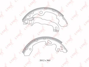 Колодки тормозные задние LYNXauto BS-3000. Для: Ford, Форд, Focus(Фокус) I-II 1.4-2.0 98>., фото 2