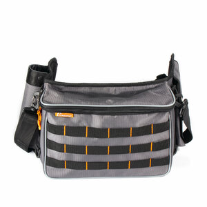 Сумка рыболовная поясная СЛЕДОПЫТ Fishing Belt Bag, 74х22х10 см, цв. серый, без коробок, фото 3