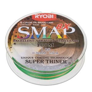 Шнур SMAP PE8X-100M 1.5# Multi Colour 0,205мм Ryobi, фото 6