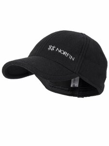 Шапка-бейсболка Norfin FLEECE BLACK р.L, фото 2