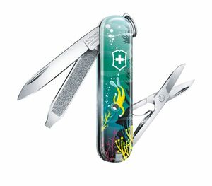 Нож-брелок Victorinox Classic LE 2020, 58 мм, 7 функций, "Deep Dive", фото 3