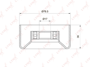 Ролик натяжного механизма / приводной LYNXauto PB-5005. Для: HONDA Accord VIII 2.4 08>, фото 1