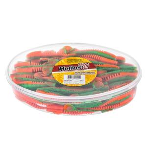 Виброхвост несъедоб. Varuna 4,33"/11см Pepper Green & Orange 100шт. (HS-35-018-N) Helios, фото 2