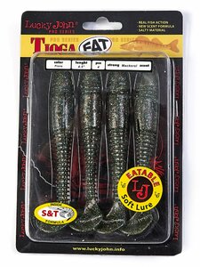 Виброхвосты съедобные LJ Pro Series TIOGA FAT 4.5in (11.40)/F08 4шт., фото 4