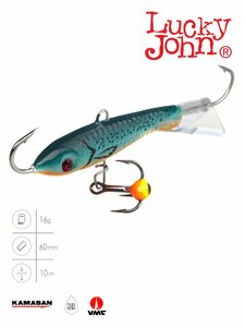 Балансир Lucky John CLASSIC 6 + тр. 60мм/53 блистер, фото 2