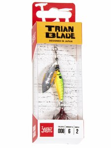 Блесна вращающаяся Lucky John TRIAN BLADE LONG 06.0г 008, фото 4