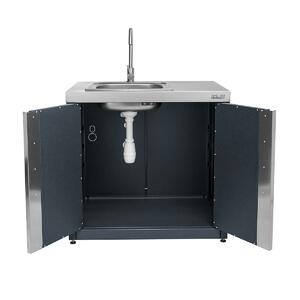 Модуль уличной кухни SMART-900 Шкаф с мойкой (HS-KU01-SHM900) Helios, фото 11