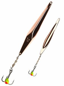 Блесна вертикальная зимняя Lucky John SHINER 75мм C блистер, фото 2