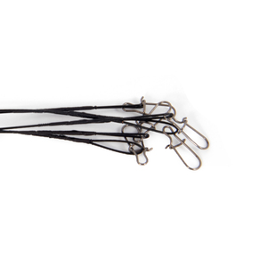 Поводок стальной NAMAZU Leader 1х7 Nylon Coated Black, d-0,24 мм, L-30см, test- 7кг (уп. 5шт.), фото 5