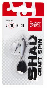 Тейл-спиннер Lucky John SHAD CRAFT SPIN 10.0г  017 в блистере, фото 3
