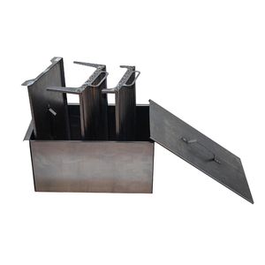 Коптильня двухъярусная Следопыт 498х304х260 мм с поддоном для сбора жира, сталь 1 мм, фото 2