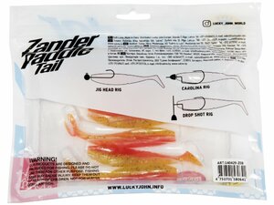 Виброхвосты LJ 3D Series Zander Paddle Tail 4.0in (10.00)/Z08 5шт., фото 5