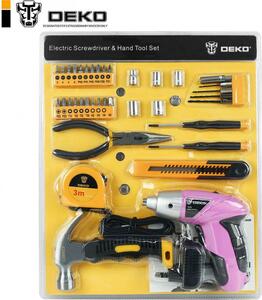 Аккумуляторная отвертка DEKO DKS4 и набор 36 Tools Kit 063-4109, фото 7