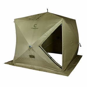 Баня-палатка СЛЕДОПЫТ куб походная, 2,15х2,15х2,05 м, 1 слой, цвет олива, фото 3