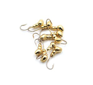 Мормышка "ЯМАН" муравей с отв.,цв.GOLD PLATED, d 3, вес 0,3 г (уп. 5 шт.), фото 2