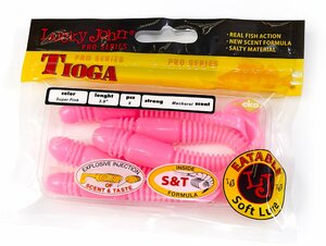 Виброхвосты съедобные LJ Pro Series TIOGA 3.9in (10.00)/F05 5шт., фото 4