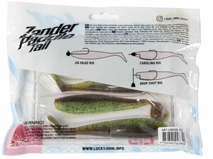 Виброхвосты LJ 3D Series ZANDER PADDLE TAIL 4.8in (12.00)/Z15 4шт., фото 5