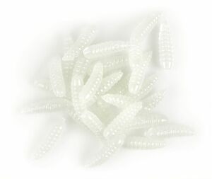 Насадки искусственные съедобные LJ Pro Series MAGGOT опарыш светонакоп. 12мм 30шт., фото 3
