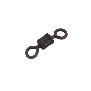 Вертлюг Namazu Pro ROLLING RIBBED SWIVEL, латунь, цв. Carbon, р. 8, test-9 кг (уп. 10 шт.), фото 5