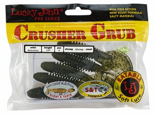Твистеры съедобные искусственные LJ Pro Series CRUSHER GRUB 3,9in (09.90)/PA01 5шт., фото 4