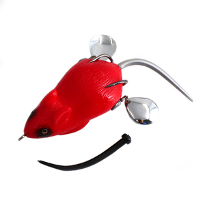 Мышь-незацепляйка Namazu MOUSE с лепестками, 76 мм, 26 г, цвет 12, крючок-двойник YR Hooks (BN) #2/0, фото 6
