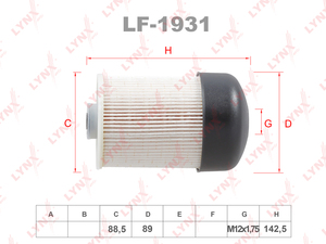 Фильтр топливный LYNXauto LF-1931. Для: OPEL Vivaro 1.6D 14>, RENAULT Master III 2.3D 13> / Trafic III 1.6D 14>, фото 1