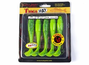 Виброхвосты съедобные LJ Pro Series TIOGA FAT 3.9in (10.00)/T18 5шт., фото 4