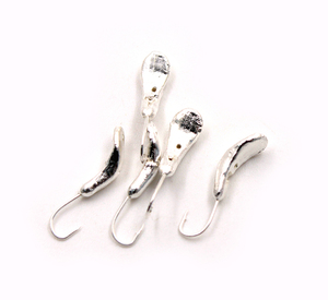Мормышка "ЯМАН" Комар с отв., цв.SILVER PLATED, р.6, вес 1,9 г (уп. 5 шт.), фото 2