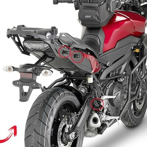 Крепеж боковых кофров GIVI Yamaha MT-09 Tracer (15-17), фото 1