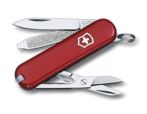 Нож-брелок Victorinox Classic, 58 мм, 7 функций, красный, фото 1