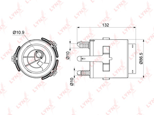 Фильтр топливный погружной LYNXauto LF-998M. Для: TOYOTA Тойота Avensis(Авенсис)(T25) 1.6-2.4 03-08 / Corolla(Королла)(E120) 1.4-1.8 02-07, фото 1