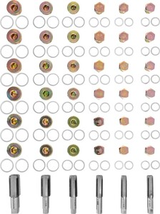 Thorvik ODPRK1322 Набор для восстановления резьбы маслосливных отверстий, М13-М22, 114 предметов, фото 3