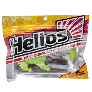 Твистер Credo 3,35"/8,5 см Rusty Gold & Lime 7шт. (HS-11-017) Helios, фото 2