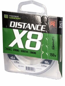 Шнур плетёный Feeder Concept Distance х8 BRAID Dark Green 150/010, фото 2