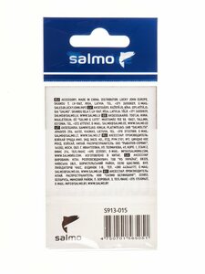 Коннекторы для повод. с вертлюг. Salmo 15кг 5шт., фото 4