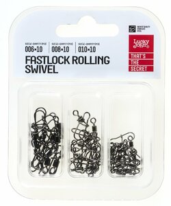 Вертлюги c застеж. LJ Pro Series ROLLING SWIVEL FASTLOCK Набор 30шт., фото 2